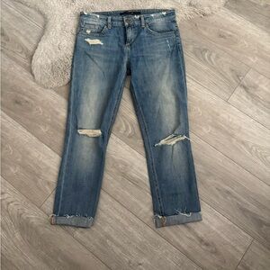 Joe’s Jeans Relaexed Straight Leg Distressed Blue Women's Jeans